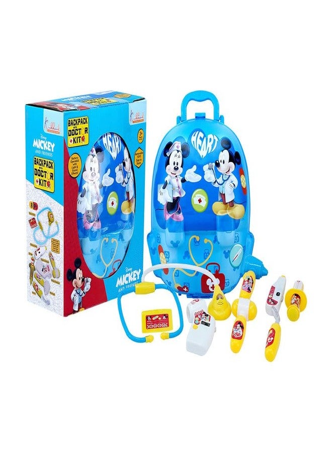 Kriiddaank Disney Mickey Theme Backpack Doctor Gift Set for Kids | Fun & Educational Toy for Kids | Safe, Engaging & Interactive Play - Image 1